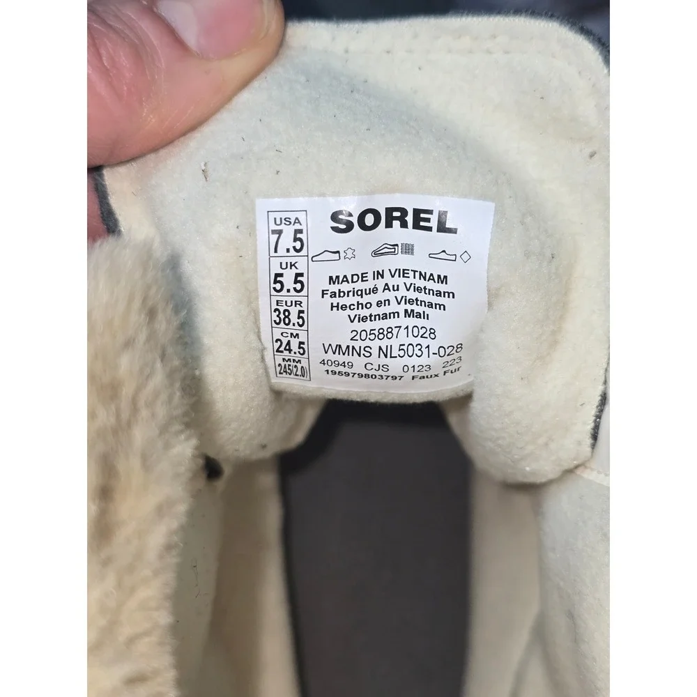 NWB Sorel Explorer‎ Next Joan Waterproof Insulated Boots Women's Size 7.5 Grey